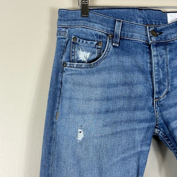 Rag & Bone Distressed Fit 2 Standard Issue Jeans - Picture 3 of 8